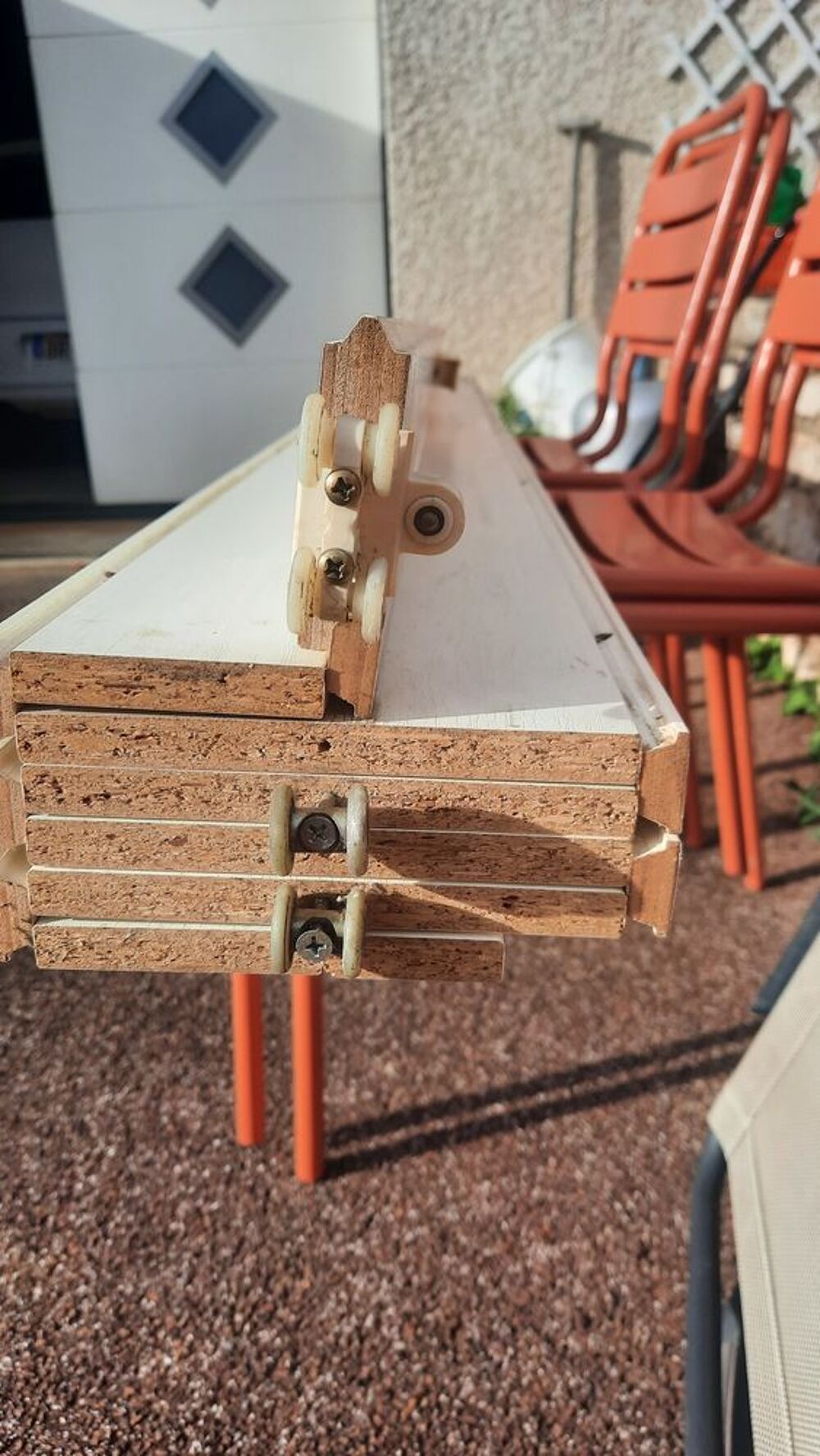 Description
Double porte accord&eacute;on en bois blanc
Bricolage