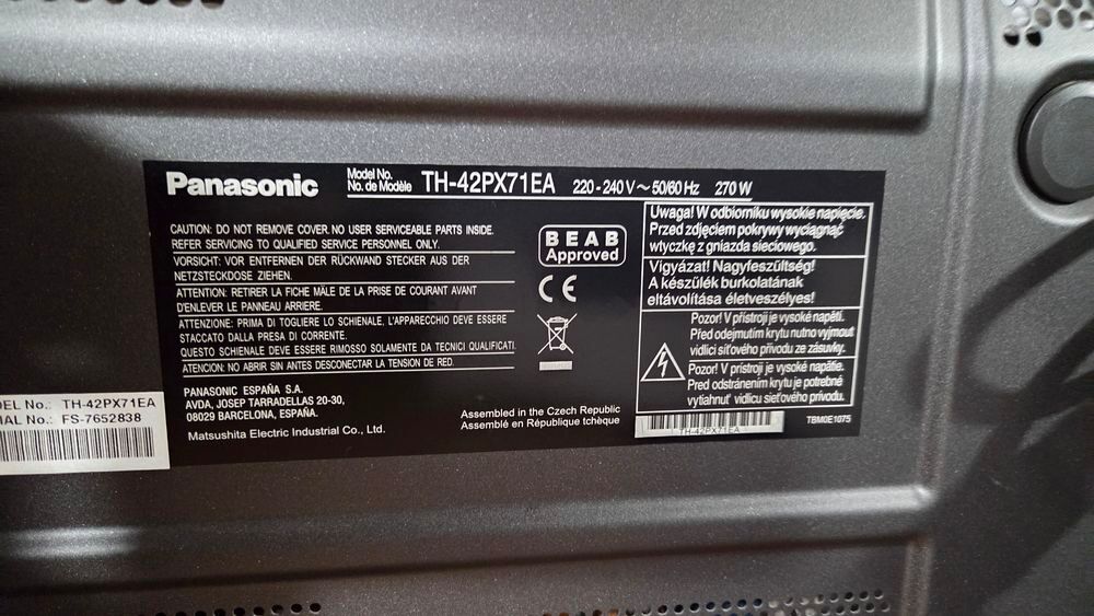 T&eacute;l&eacute;viseur PANASONIC Audio et hifi