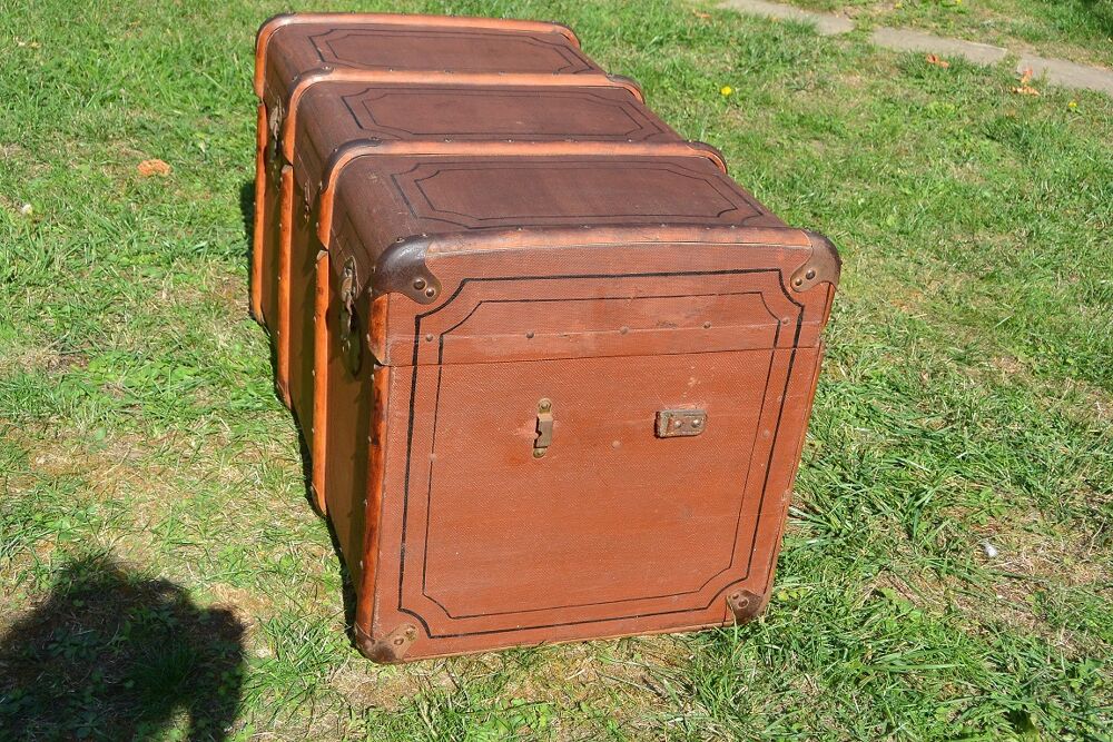 Grande malle de voyage ancienne Epoque 1900 Meubles