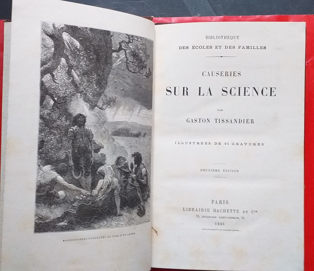  Gaston TISSANDIER Causeries sur la science 1884 Livres et BD