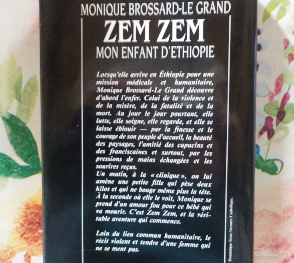 ZEM ZEM MON ENFANT D'ETHIOPIE par Monique BROSSARD-LE GRAND Livres et BD