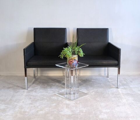 Superbe paire de fauteuils KFF   Texas   en cuir noir Créteil (94)