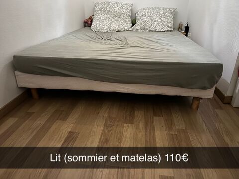 Lit (sommier et matelas) 110 Orlans (45)
