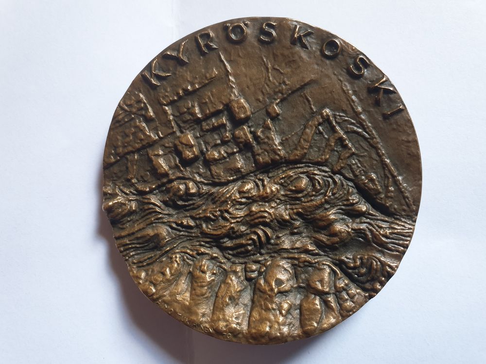 M&eacute;daille avec motif Kyrosskoski oy kyro 