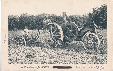 Carte Postale Crissay Motoculture en Touraine Mr Georget 20 Loches (37)