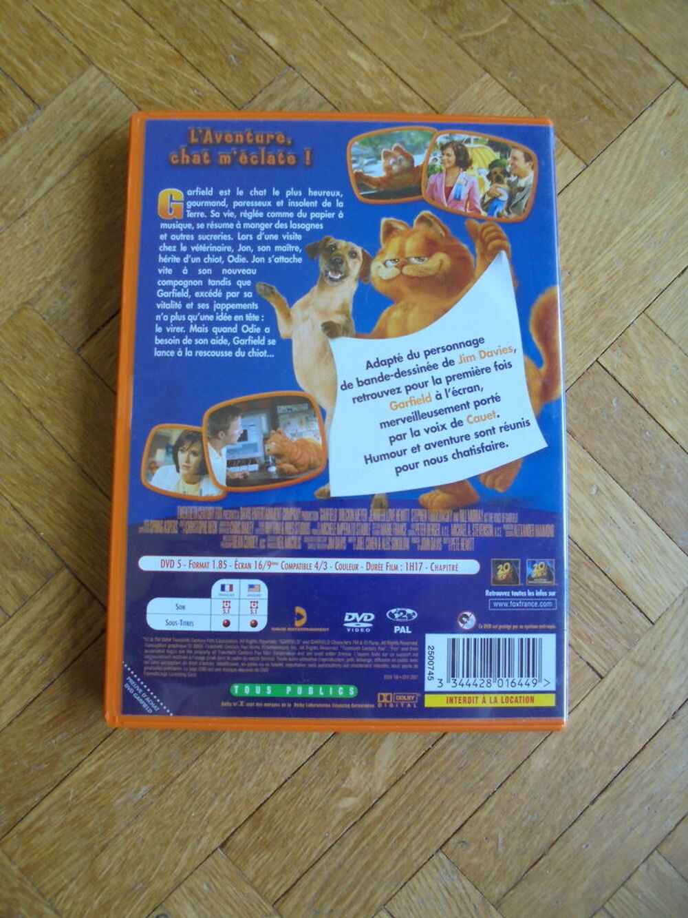 Garfield Le Film DVD et blu-ray