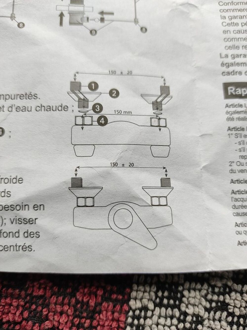 Raccords excentr&eacute;s neufs Bricolage