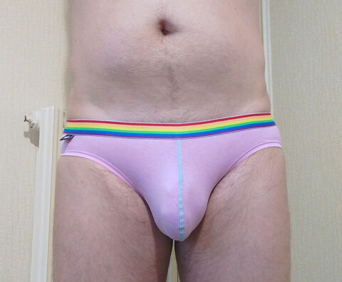 Slip homme rose Andrew Christian taille S 10 Bourg-Blanc (29)