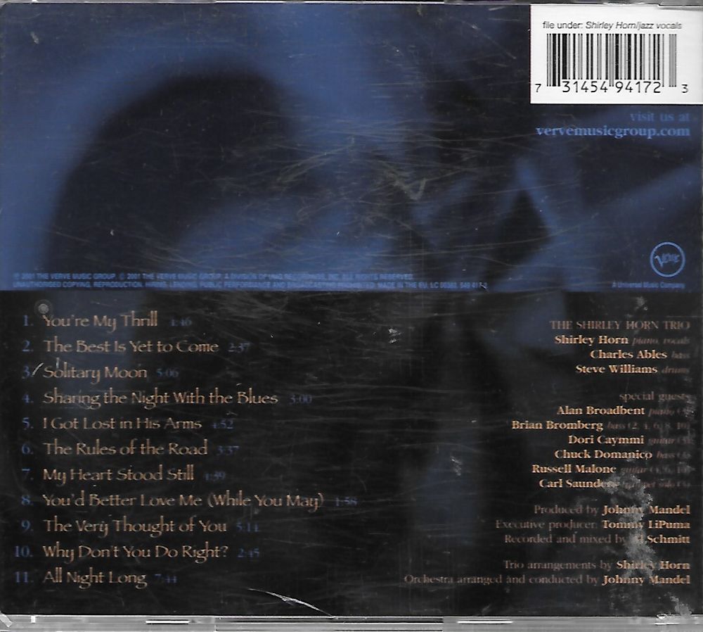 Shirley Horn - You're My Thrill - CD CD et vinyles
