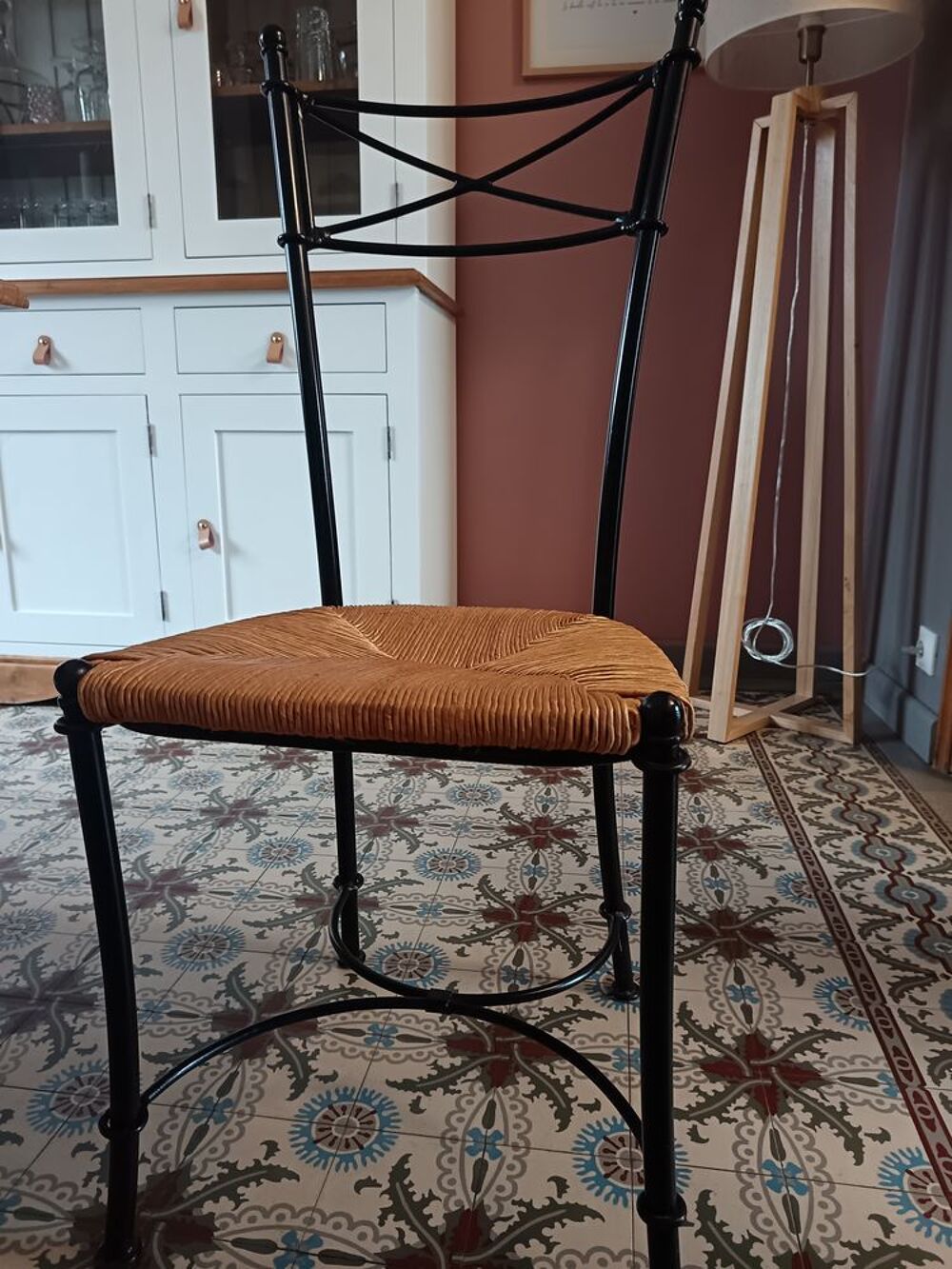 Salle &agrave; manger style marocain, table pin et fer forg&eacute; Meubles