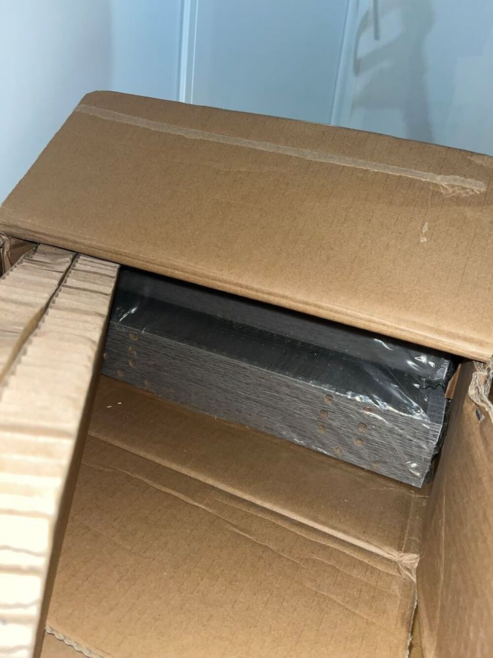 Armoire Grise en Bois pour Machine &agrave; Laver Meubles