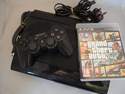 Ps3 slim noir en tbe avec manette et jeu gta5 75 Toulouse (31)