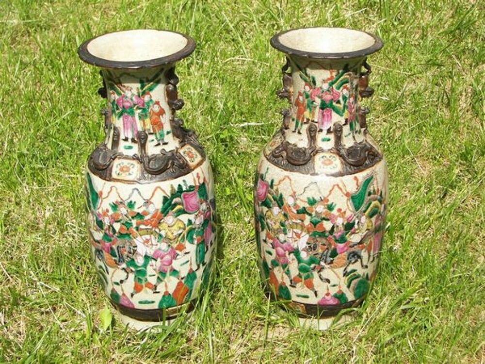 Vases en porcelaine de NANKIN Dcoration