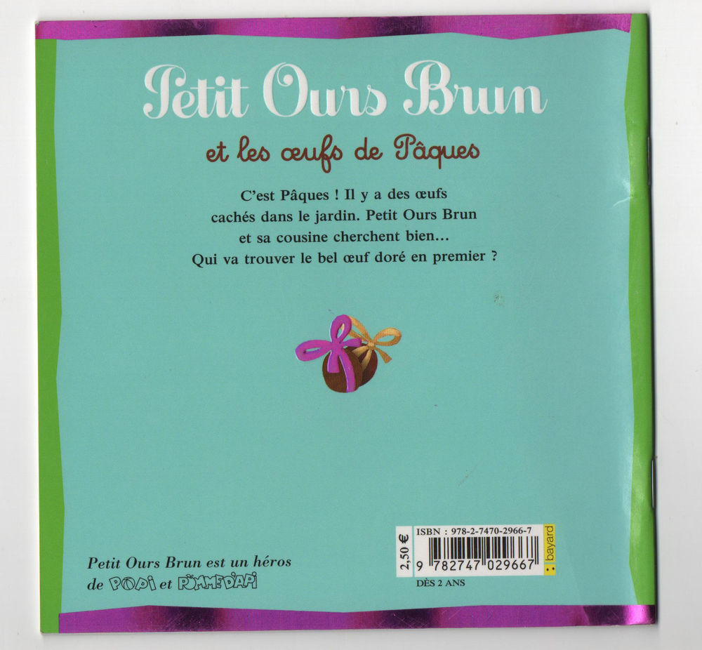 Petit Ours brain et les oeufs de p&acirc;ques - Aubinais, Bour Livres et BD