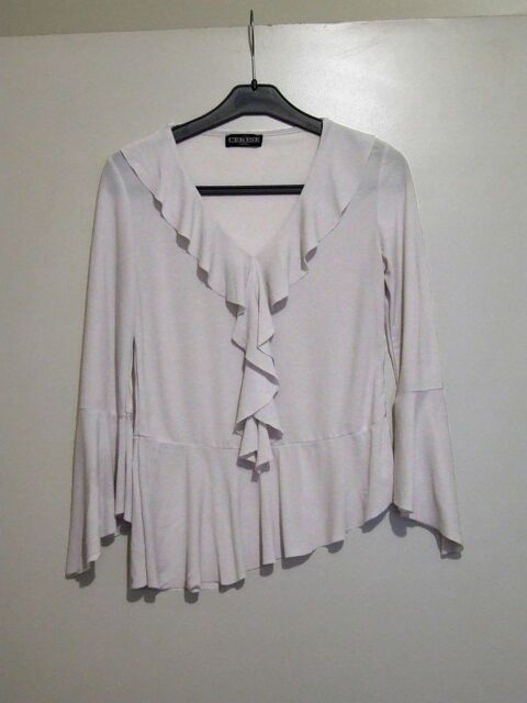 Tee-shirt, manches 3 4 à volants, blanc, T. unique 4 Bagnolet (93)