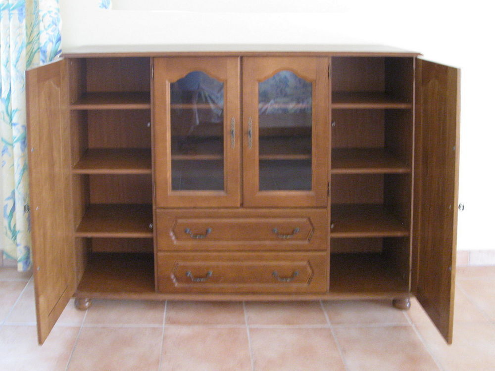 Buffet Ch&ecirc;ne Massif 4 Portes 2 Tiroirs Meubles