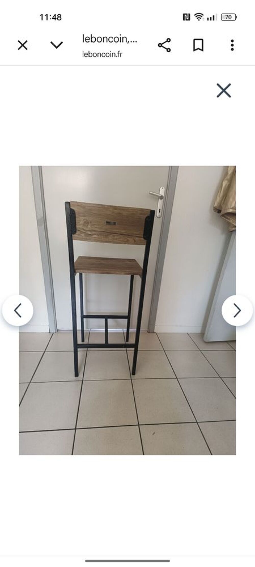 Mange debout avec 4 chaises Cuisine