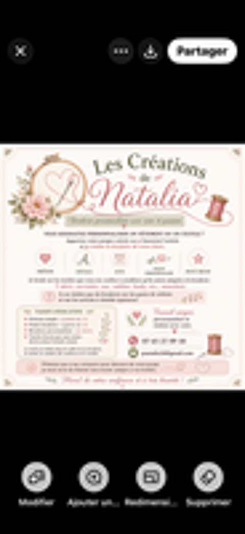   Broderie personnalisée  