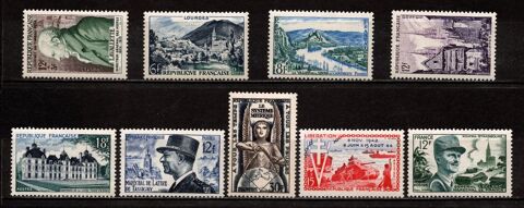 Lot timbres de France de 1954, tous**, superbes 4 Cholet (49)