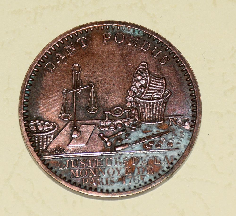 M&eacute;daille de la Monnaie de Paris - Dant Pondus 1767 