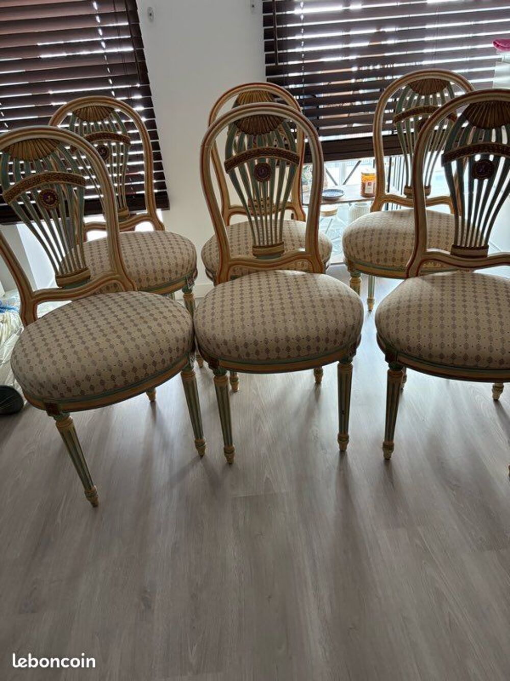 Lot de 6 chaises style Louis XVI Meubles