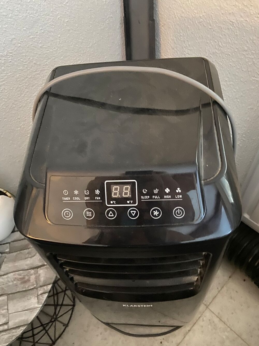 Climatiseur Portable Klarstein Noir avec Panneau Num&eacute;rique Electroménager