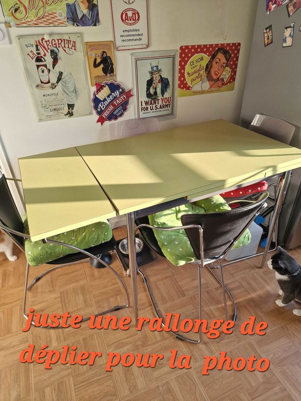 table+avec+rallonge+parfait+&eacute;tat Meubles