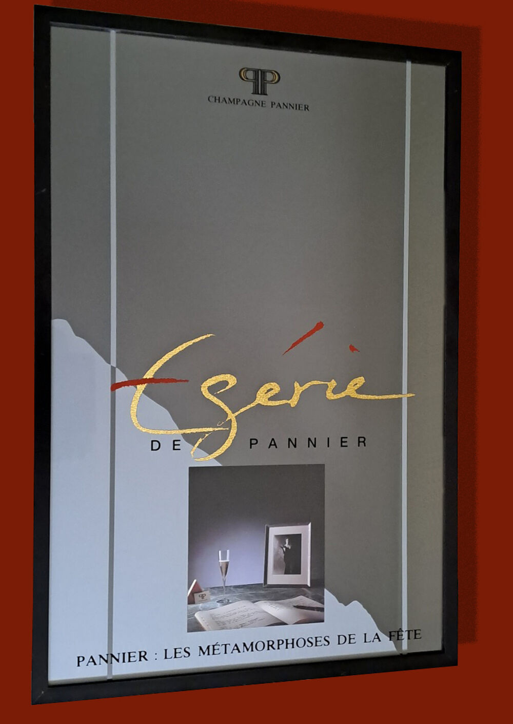 Miroir publicitaire " Champagne Pannier " Décoration