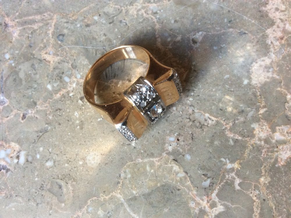 bague en 2 ORS et diamants Bijoux et montres