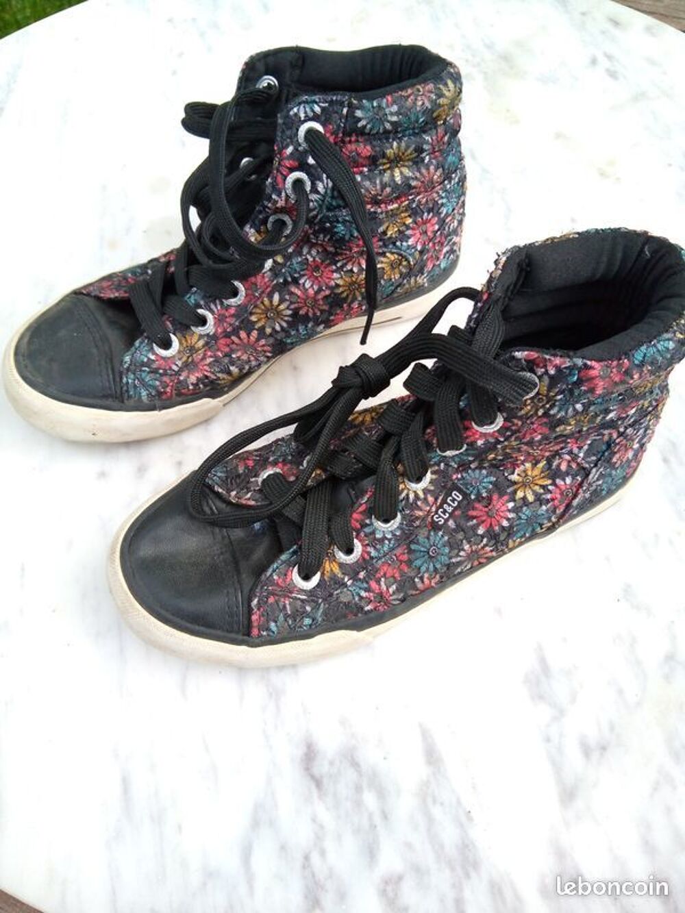 baskettes SC&amp;Co motif fleurs - taille 32 Chaussures enfants