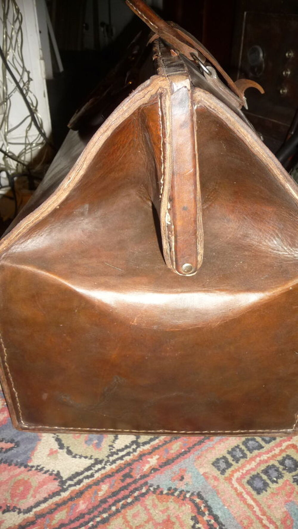 bagage cuir 1900 Dcoration