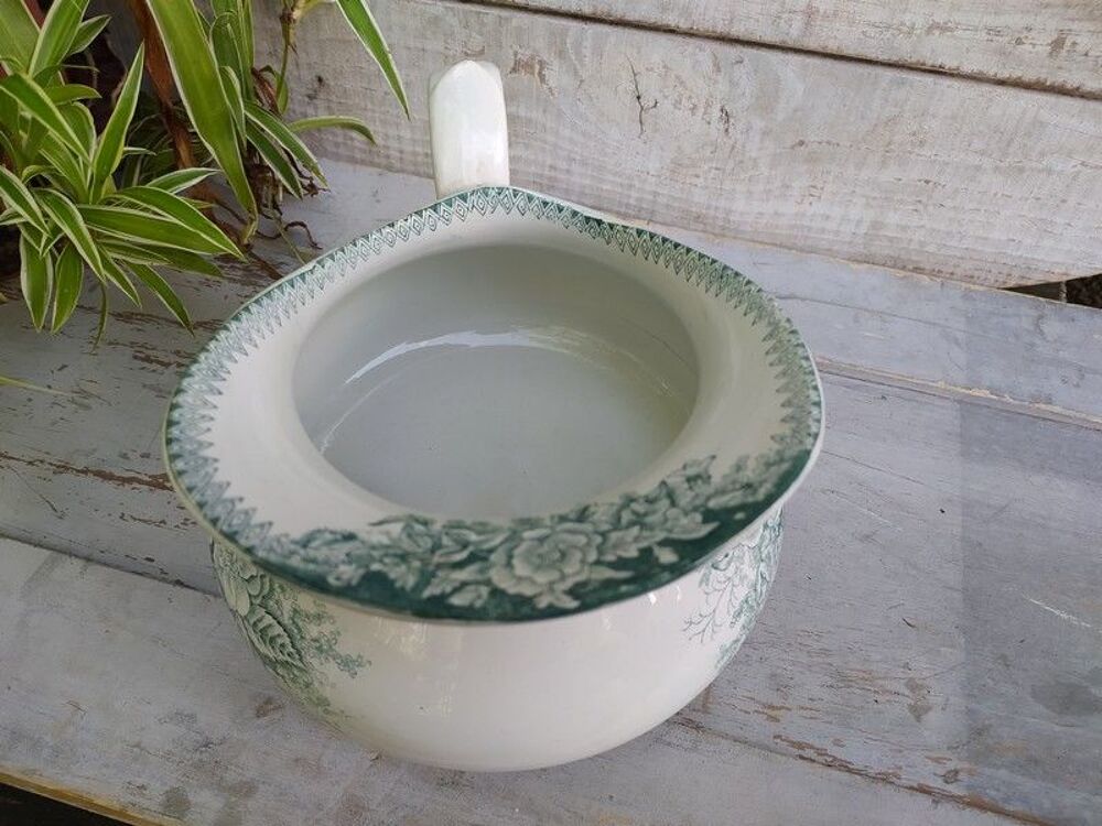  Ancien Broc Fa&iuml;ence Mod&egrave;le Jardini&egrave;re AL et MB Saint Amand Décoration
