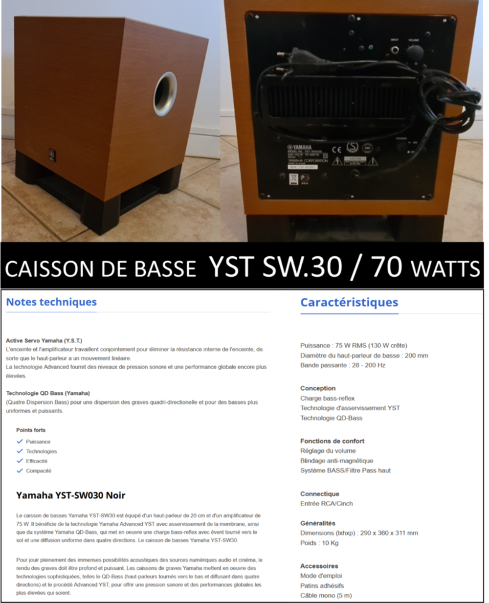 HOME CIN&Eacute;MA DENON-JAMO- YAMAHA Audio et hifi