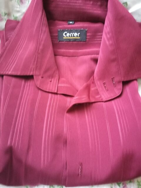 CHEMISE HOMME CERRER T 3 (bordeaux brillant) 12 Villiers (86)