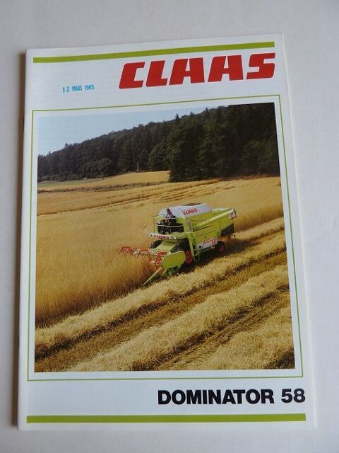 Prospectus moissonneuses CLAAS DOMINATOR 58 1 Marcilly-le-Hayer (10)