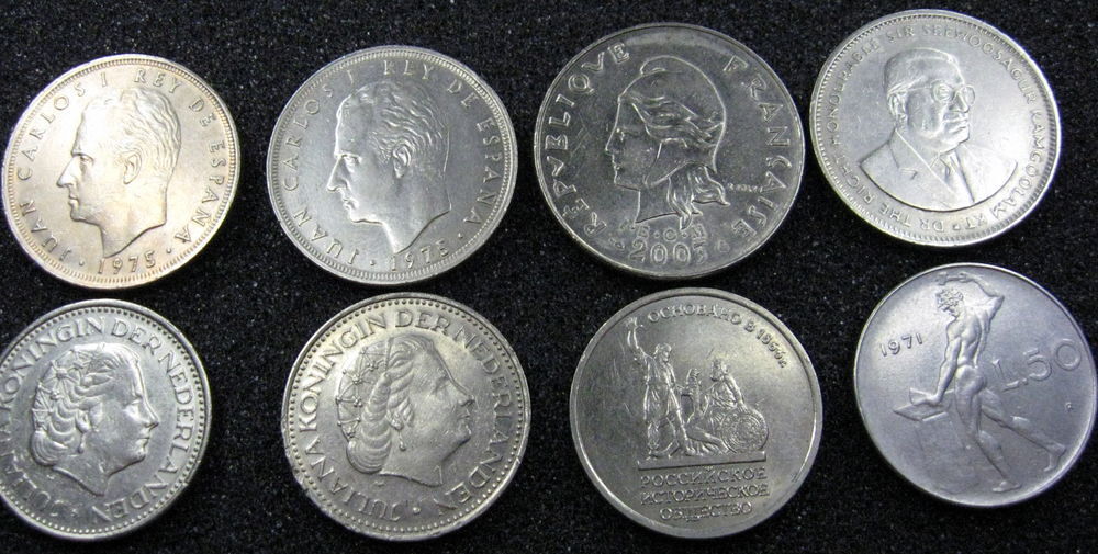 lot de 160 anciennes pieces de monnaie. 