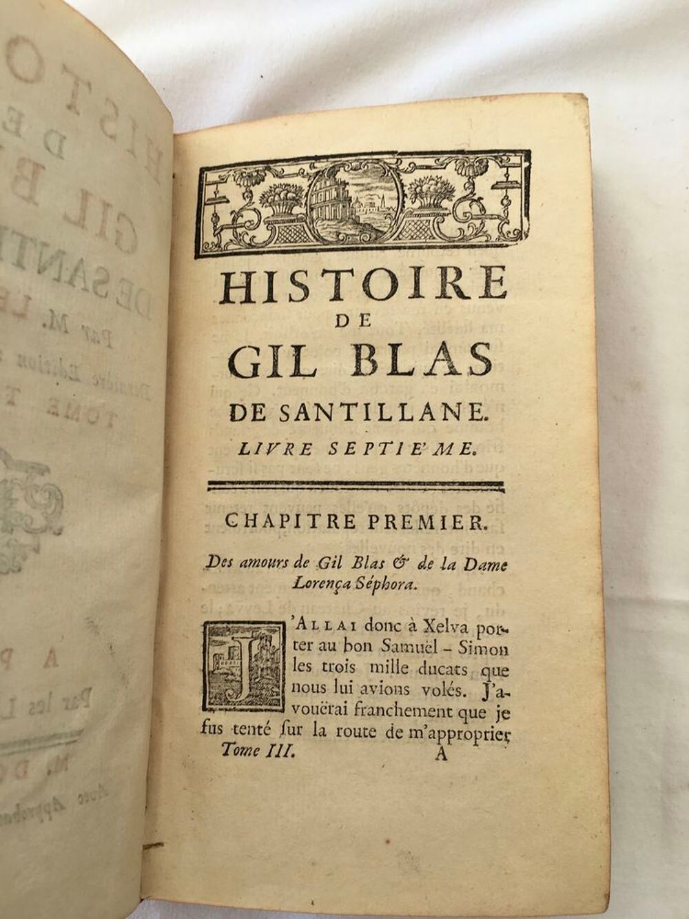 Gil Blas de Santillane -Le Sage - &Eacute;dition originale 1747 Livres et BD