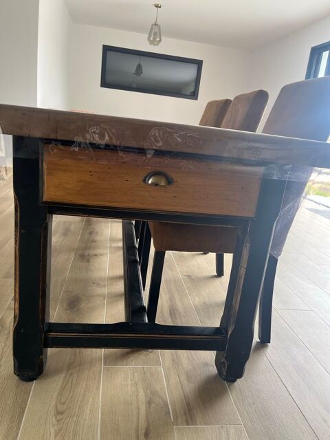 Table de ferme rectangulaire salon salle   manger bois massif 380 Sanary-sur-Mer (83)