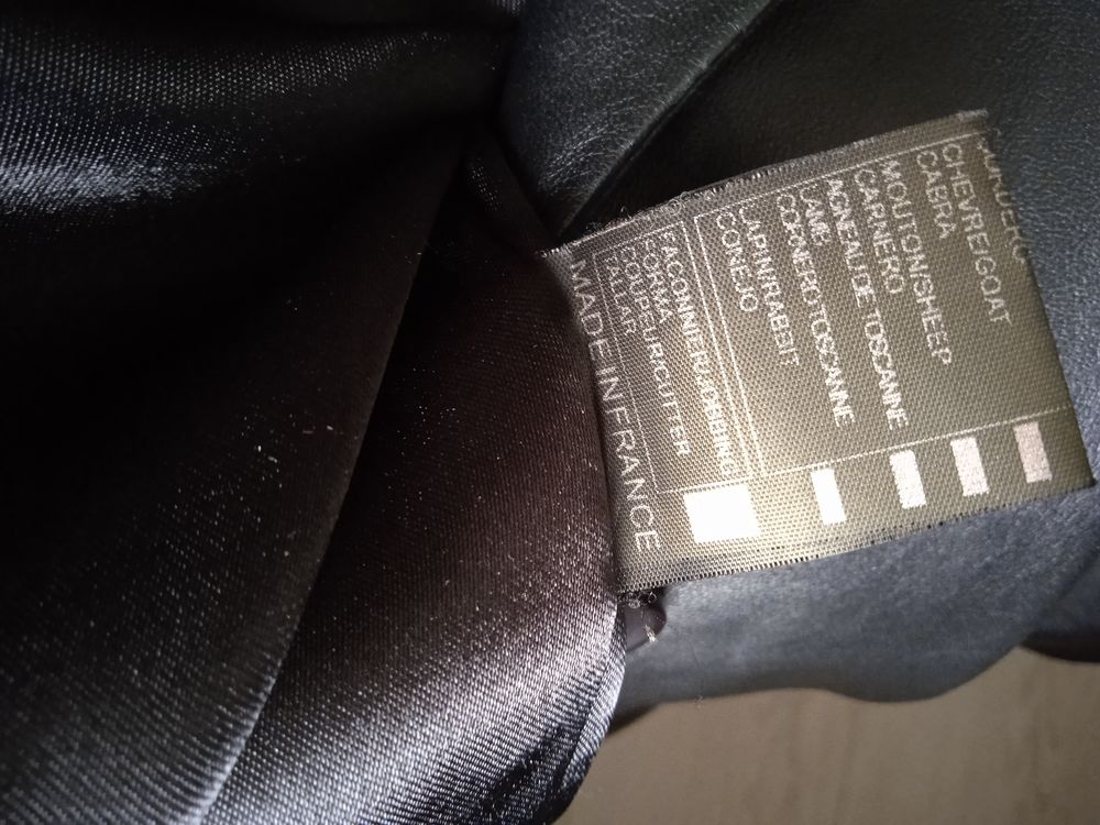 Veste courte - agneau - noir Vêtements