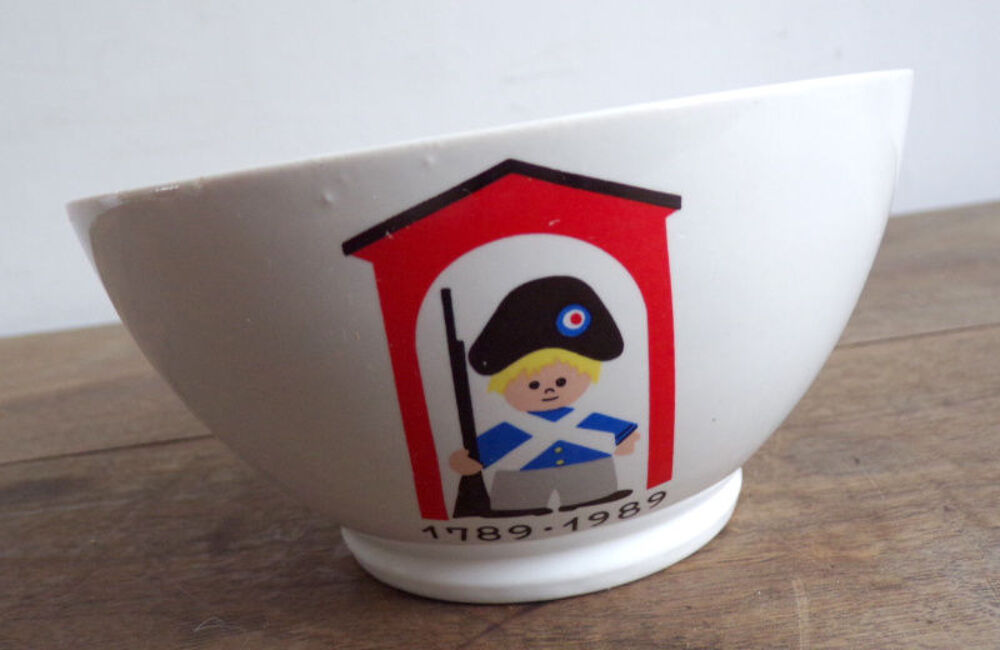 2 bols porcelaine blanche Monopoli 13 et bicentenaire de la Cuisine