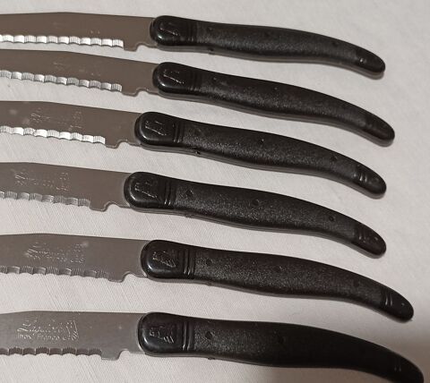 6 couteaux Laguiole Inox France noirs 9 Chauriat (63)