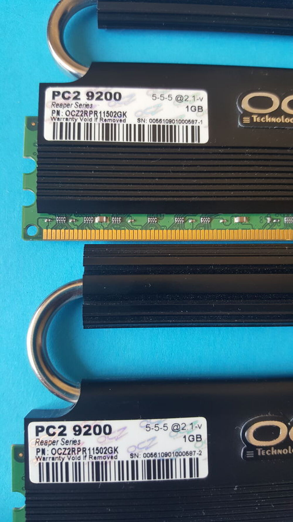 M&eacute;moire OCZ REAPER 2 x 1GO PC2-9200 1150MHz OCZ2RPR11502GK Matériel informatique