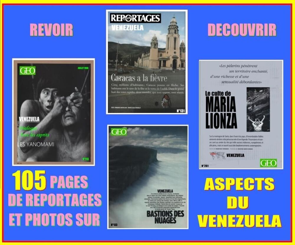 VENEZUELA - g&eacute;o - CARACAS / prixportcompris Livres et BD