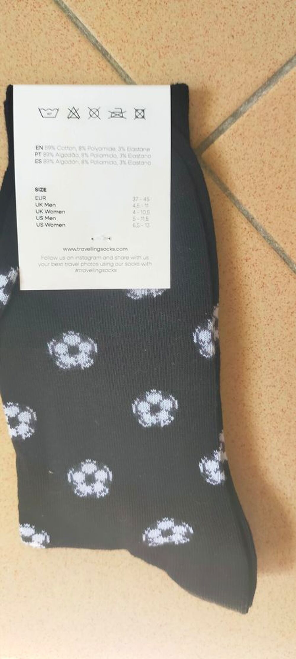 Chaussettes football "&nbsp;My Travelling Socks&nbsp;" Vêtements
