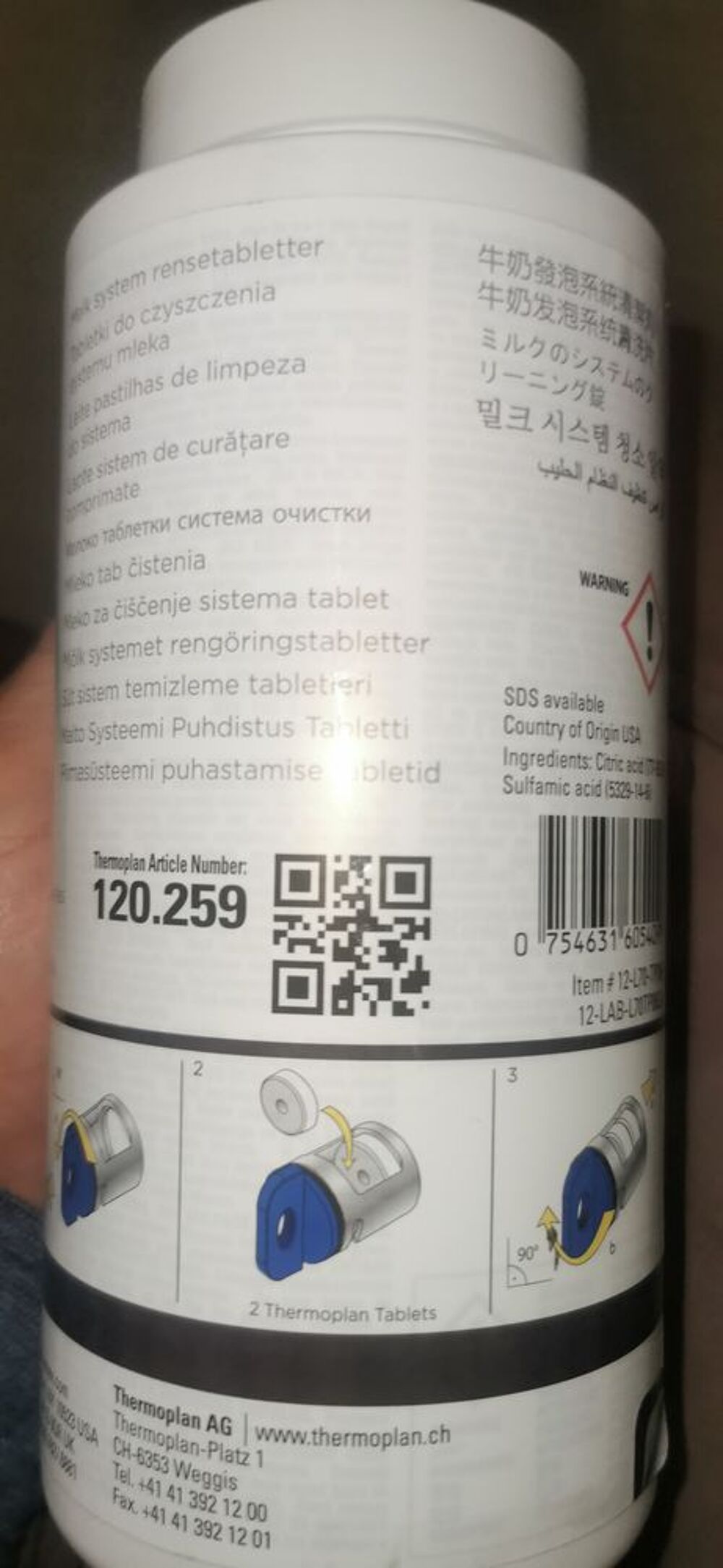 Pastilles d'entretien Thermoplan NEUF Electroménager