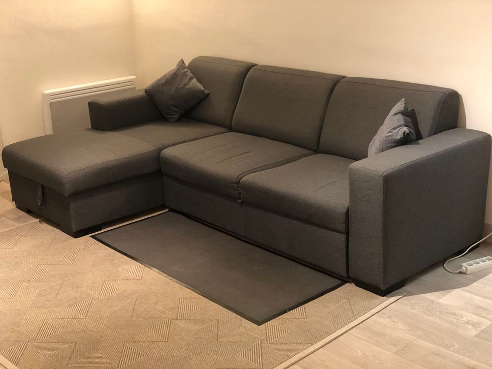 Canap&eacute; tissu gris Meubles