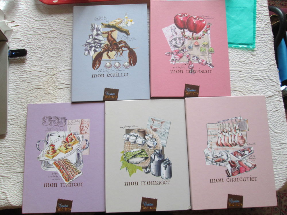 Lot de 5 livres de recettes La cuisine des m&eacute;tiers Livres et BD