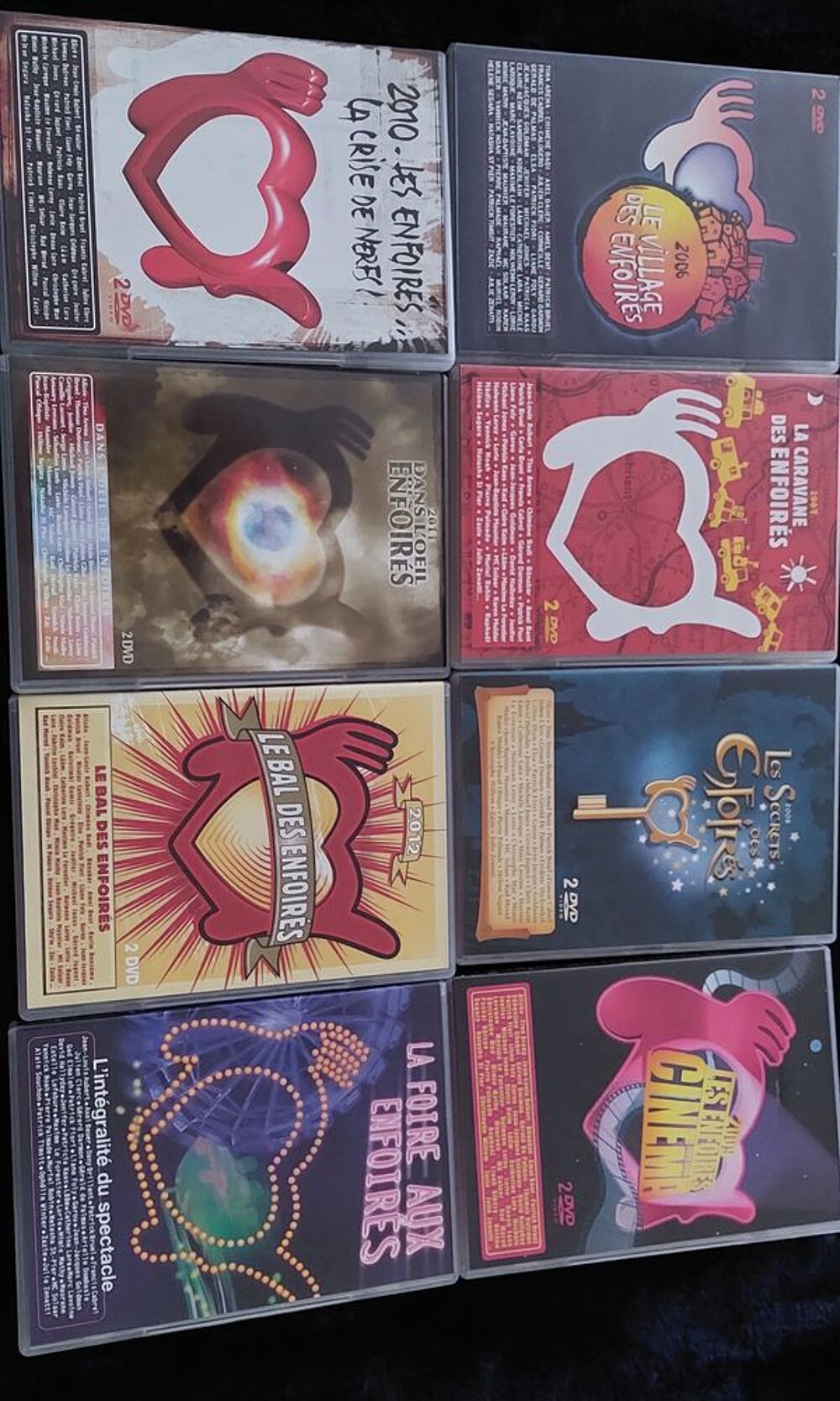 Lot de 8 DVD des Enfoir&eacute;s DVD et blu-ray