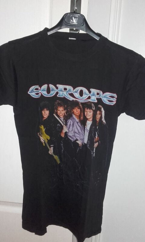 T-Shirt : Europe - The Final Countdown World Tour 1987 (Blac 250 Angers (49)