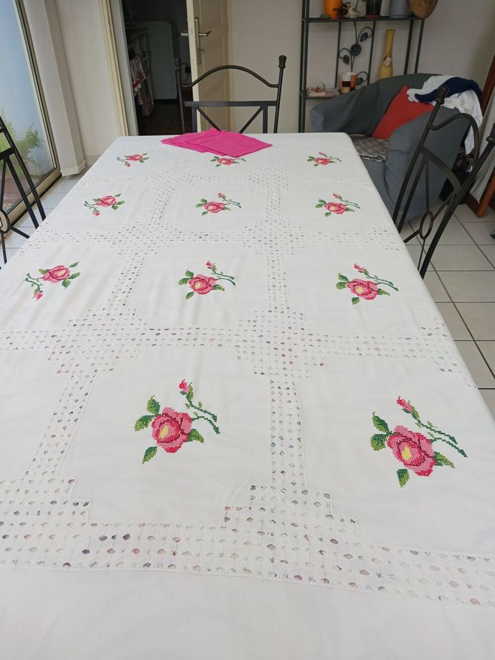 Nappe + serviettes de table Dcoration